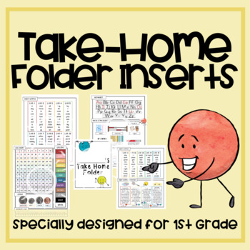 Preview of Take Home Folder Inserts! - 1st Grade - Math Strategies, Sight Words, and more!