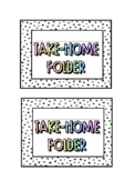 Take-Home Folder Labels