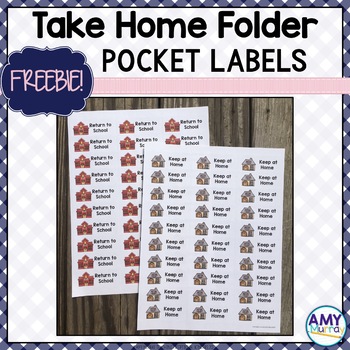 Preview of Take Home Folder Labels Freebie