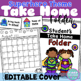 Take Home Folder Superhero Theme 2023-2024 Calendar