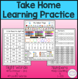 Take Home Learning Practice - Basic Review Worksheets