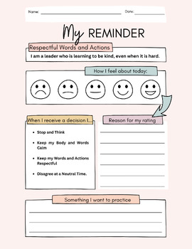 Preview of Take-Home Reminders on Respect