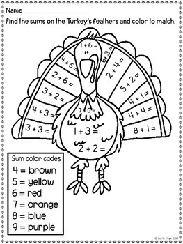 Take It Away Pilgrim - A Thanksgiving Math & Literacy Freebie by Leslie ...
