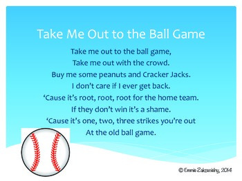 Take Me Out To The Ball Game Lyric Video 