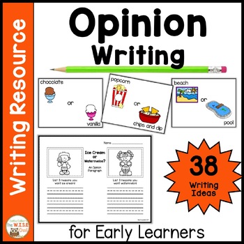 Preview of Opinion Writing Graphic Organizer Kindergarten & First Grade Persuasive Writing