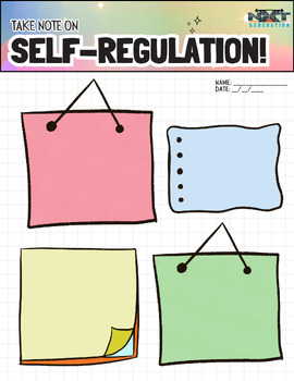 Preview of Take Note on Self-Regulation Graphic Organizer