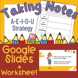 Take Notes with the A-E-I-O-U Note-taking Strategy | Googl