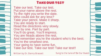 Preview of Take Our Test Lyrics