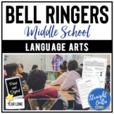 ELA Bell Ringers for Middle School | YEAR LONG