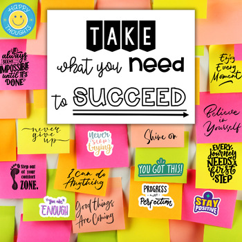 Preview of Take What You Need To Succeed | Motivational Decor | Classroom Decor