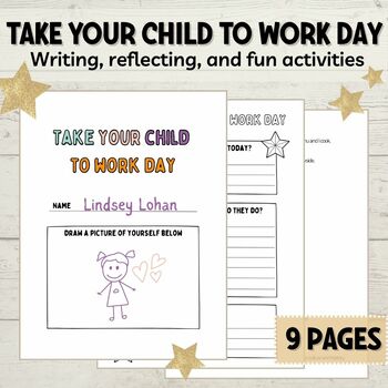 Preview of Take Your Child To Work Day Activity Packet