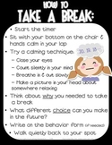 Take a Break / Thinking Chair Poster - Character Education
