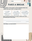 Take a Break Worksheet