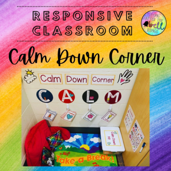 Preview of Calm Down Corner: Printables + Visuals for Self-Regulation and Coping skills
