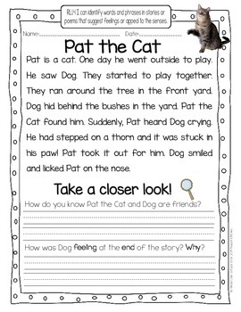 Take A Closer Look Close Reading For First Grade FREEBIE