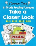 Take a Closer Look: Close Reading for First Grade (FREEBIE)