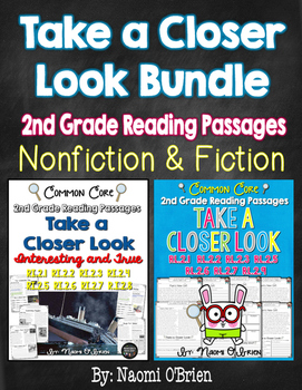 Preview of Take a Closer Look: Fiction and Nonfiction Bundle for 2nd Grade