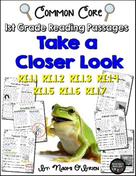 Preview of Take a Closer Look: Nonfiction Close Reading for First Grade (Common Core)