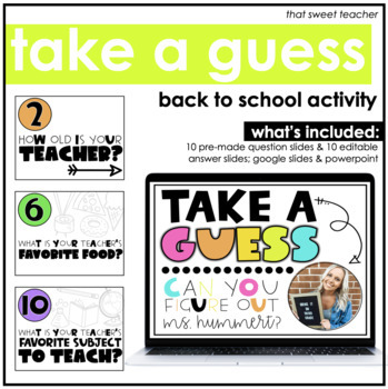 Free Guessing Game - School Supplies - 5 Google slides