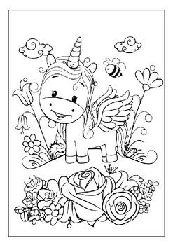 Take a Journey through the Rainbow with Our Baby Unicorn Coloring Sheets,  90 P