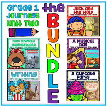 Preview of Take a Reading Journey First Grade Unit 2 NO PREP BUNDLE