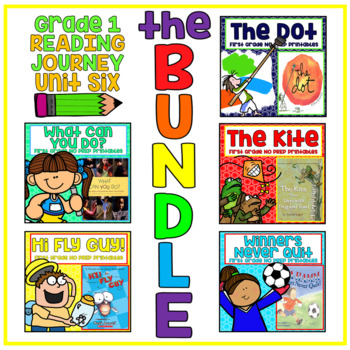 Preview of Take a Reading Journey First Grade Unit 6 NO PREP BUNDLE