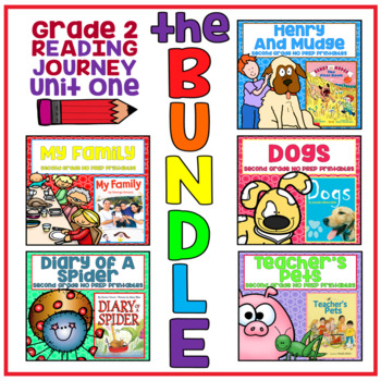 Preview of Take a Reading Journey Grade 2 - Unit 1 NO PREP BUNDLE
