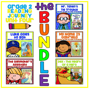 Preview of Take a Reading Journey Grade 2 - Unit 4 NO PREP BUNDLE