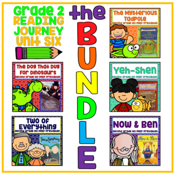 Preview of Take a Reading Journey Grade 2 - Unit 6 NO PREP Printable