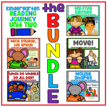 Preview of Take a Reading Journey Kindergarten Unit 2 NO PREP BUNDLE