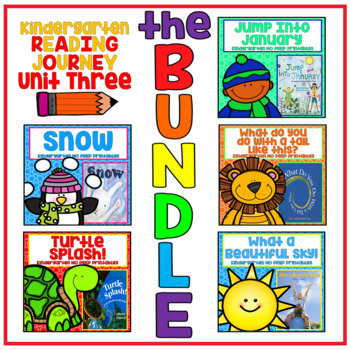 Preview of Take a Reading Journey Kindergarten Unit 3 NO PREP BUNDLE