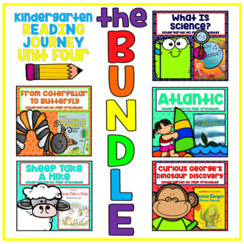 Preview of Take a Reading Journey Kindergarten Unit 4 NO PREP BUNDLE