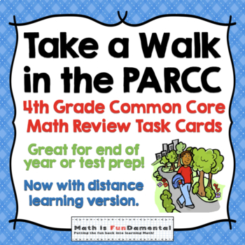 Preview of 4th Grade Common Core Math PARCC and AIR Test Prep Task Cards