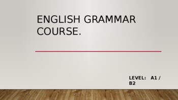 Preview of Take a course in learning the English sentence structure / 8 parts of speech.