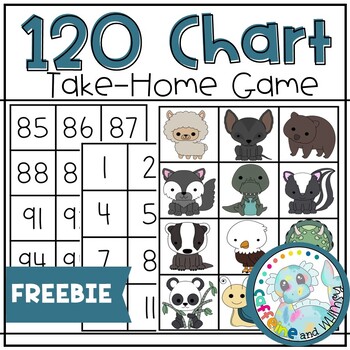 Preview of Take-home Game: 100 chart 120 chart. Number Order Practice