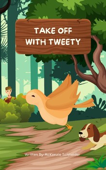 Preview of Take off with Tweety: A printable interactive book and tracing activity