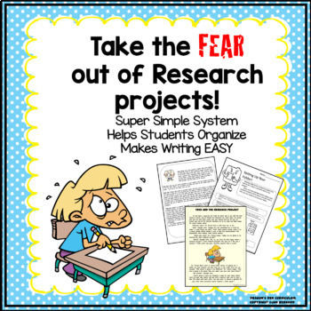 Preview of Take the Fear Out of Research Projects Mini-Unit
