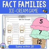 Fact Families Addition and Subtraction Game