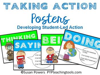 Preview of Taking Action! Developing IB PYP Student-Led Action Posters Set