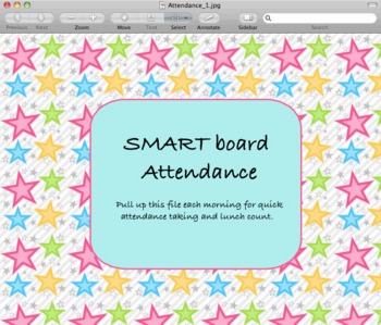 Preview of Taking Attendance on the Smartboard