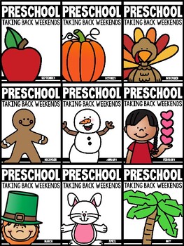 Preview of Taking Back Weekends Bundle (Preschool, TK, Sped, Kindergarten)