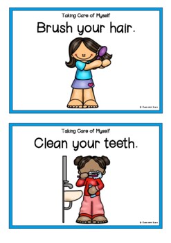 Preview of Taking Care of Myself (Personal Hygiene) Picture Set/Flash Cards