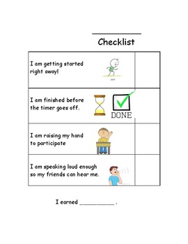 Preview of Taking Initiative Behavior Checklist
