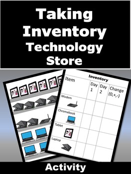 Preview of Taking Inventory- Technology Store Printable