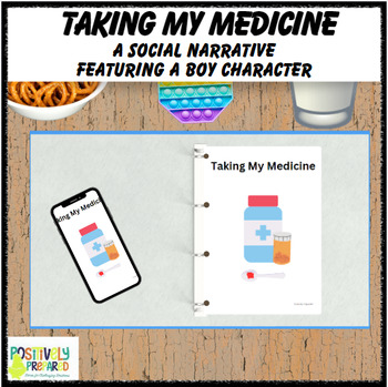 Preview of Taking My Medicine - featuring a boy character
