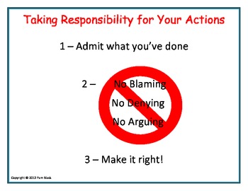 take responsibility poster