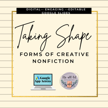 Preview of Taking Shape:Forms of Creative Nonfiction
