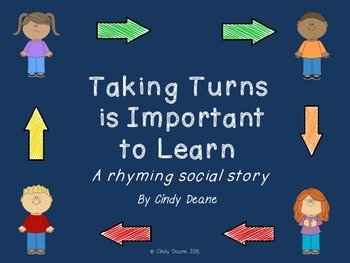 Preview of SOCIAL SKILLS STORY "Taking Turns is Important to Learn" with Activities