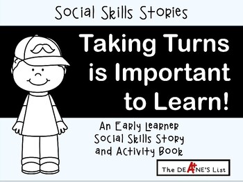Preview of SOCIAL SKILLS STORY "Taking Turns is Important to Learn" for Early Learners