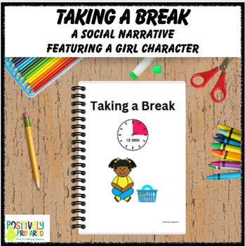 Preview of Taking a Break - featuring a girl character
